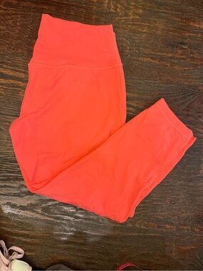 lululemon athletica Coral/Red High-Rise Leggings